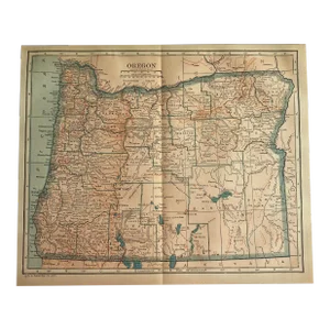 1920s Oregon State Map