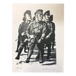 Karl Rössing, Where are the Leftists?, 1929, Lithograph For Sale