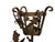 Metal Pair of Italian Grape Cluster Wrought Iron Candle Sconces For Sale - Image 7 of 12