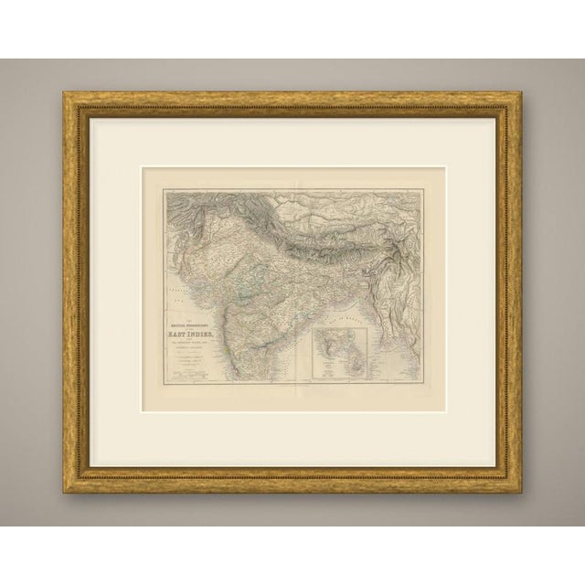This is an original antique engraved map, colored by hand, from fullarton's companion atlas to the gazetteer of the world....
