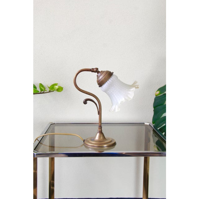 Vintage Art Nouveau Tulipano Table Lamp, Italy, 1980s For Sale - Image 6 of 10