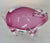 Pink Hand Blown Glass Pig Figurine, Artist Signet. For Sale - Image 8 of 8