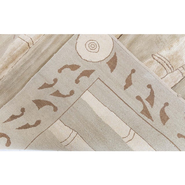 Modern Tibetan ‘Bamboo’ Botanical Silk & Wool Rug by Doris Leslie Blau For Sale - Image 9 of 9