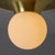 Metal Petite Brass 1960s Castiglioni and Giacomo 'Light Ball' Wall / Ceiling Lamp For Sale - Image 7 of 12