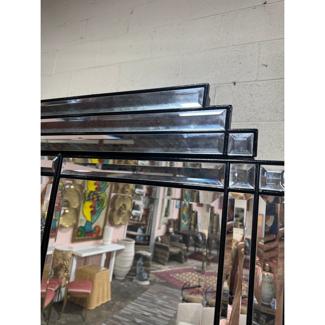 Art Deco Style Mirrored Armoire Media Cabinet For Sale - Image 9 of 9