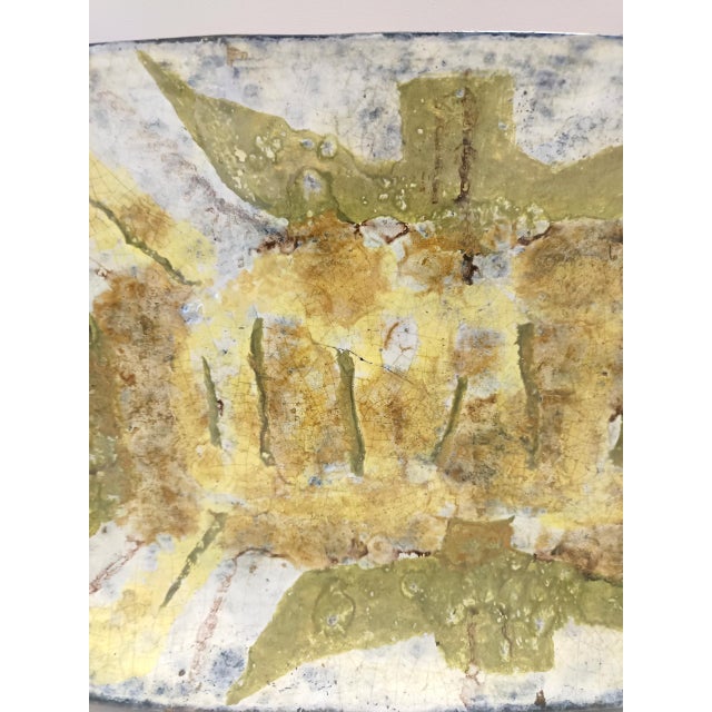 Large Earthenware Artistic Wall Panel, 1959 For Sale - Image 9 of 15