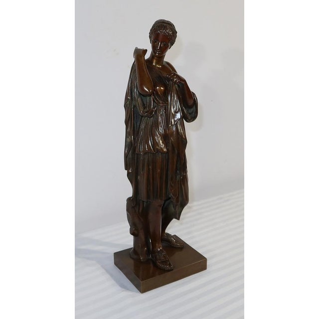 Proof in bronze with brown patina signed Sauvage, replica of the Roman marble sculpture from the time of Emperor Tiberius,...