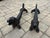American Pair of Early 20th Century Dachshund Cast Iron Andirons For Sale - Image 3 of 4
