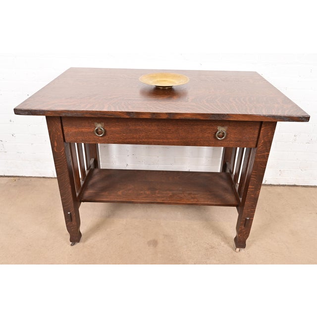 Tiffany Studios Tiffany Studios New York Bronze Doré Bowl With Decorative Border For Sale - Image 4 of 13