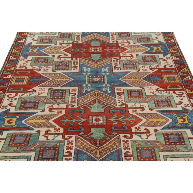 Hand-knotted in wool and originating from Turkey circa 1950-60, this 5x8 vintage rug is the newest addition to Rug &...