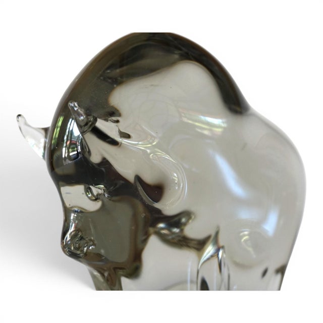 Murano Glass Bull Sculpture by Livio Seguso, 1970s For Sale - Image 13 of 16