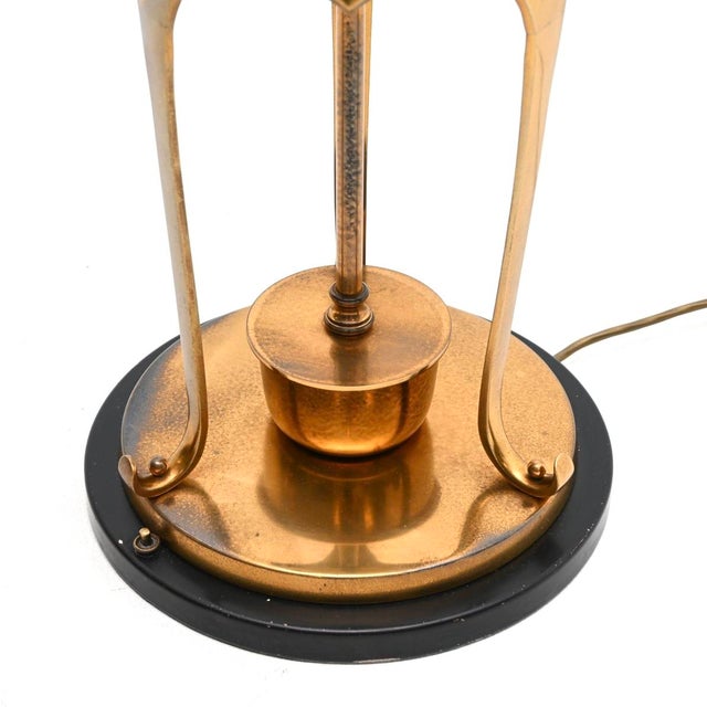 Large Vintage Brass Table Lamp, 1960s For Sale - Image 9 of 10