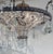 1990s Myran Allan Luxury Lighting Neoclassical Antique Silver Bohemian Crystal Semi-Flush Mount For Sale - Image 5 of 6
