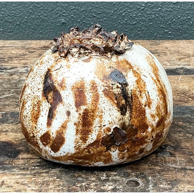 Vintage Organic Form Ceramic Sculpture For Sale - Image 9 of 12