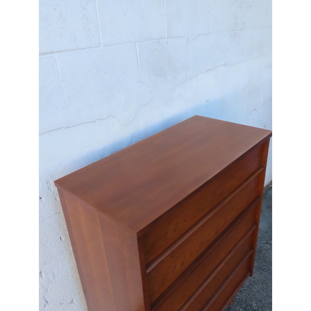 Mid 20th Century Mid Century Modern Tall Chest of Drawers 6310 For Sale - Image 5 of 15