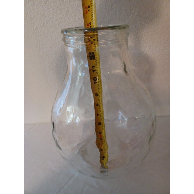 Antique Wide Mouth Demijohn Carboy Made in Italy For Sale - Image 4 of 7