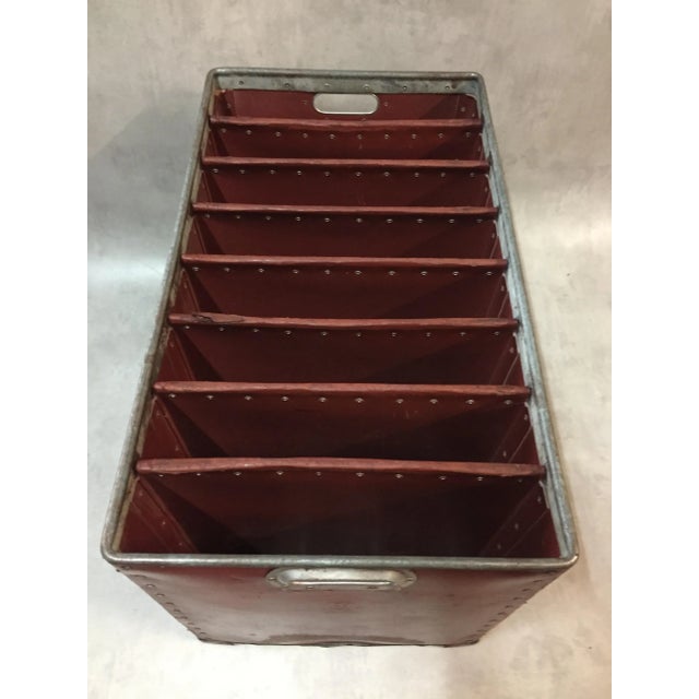 Vintage Industrial Filing Box in Waxed Cardboard from Suroy For Sale - Image 9 of 10
