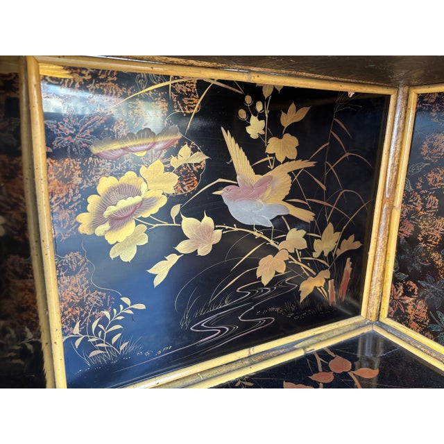 19th Century English Bamboo Corner Cabinet / Etagere For Sale - Image 10 of 12