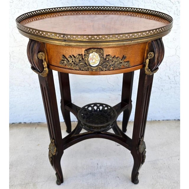 Antique 19th Century Louis XVI Revival Bouillotte Side Center Table For Sale - Image 9 of 17