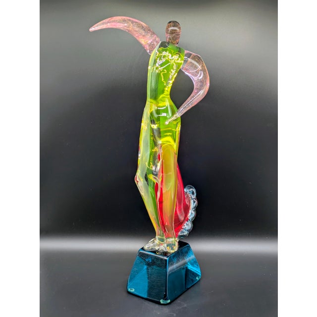 1990s Original Murano Glass "Bailadore" Sculpture: Signed Voltolina For Sale In Portland, OR - Image 6 of 11