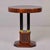 Art Deco Art Deco Mahogany Center Table With Ebonized Column Base and Brass Trim For Sale - Image 3 of 10