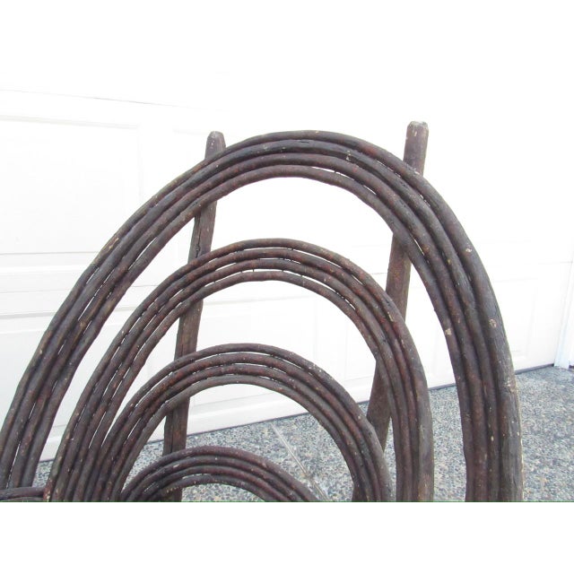 Brown Antique Folk Art Bentwood Twig Chair For Sale - Image 8 of 18