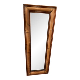 Vintage Bamboo Mirror For Sale