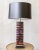 Pair of French Stacked Wood and Chrome Table Lamps For Sale - Image 11 of 12