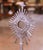 French 19th Century French Silvered Bronze Catholic Ostensoir Monstrance With Sunburst For Sale - Image 3 of 8