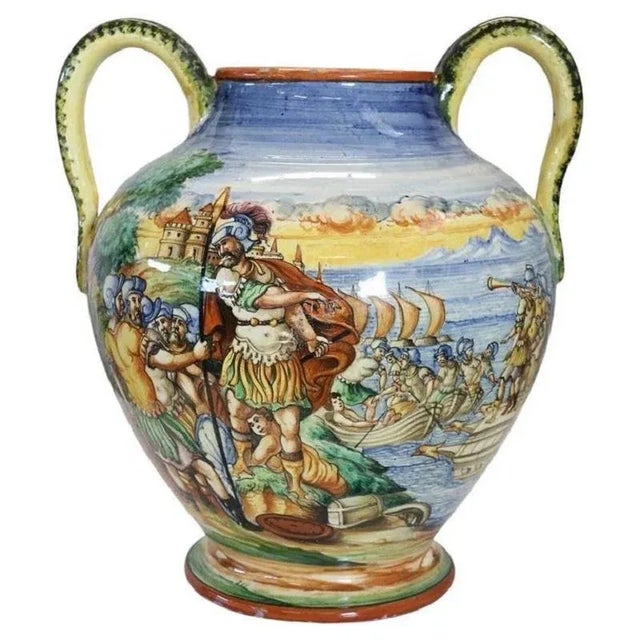 Ceramic Vase with Classical Decoration, 1980s For Sale - Image 15 of 15