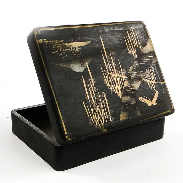 Japanese Lacquerware Box, 1920s For Sale - Image 11 of 12