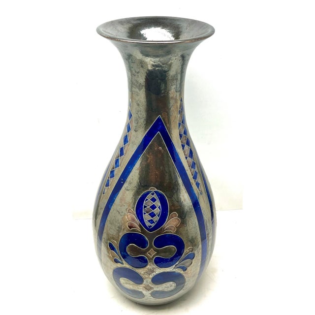 Ceramic Large Monumental Handmade and Hand-Glazed Floor Vase, 1950s For Sale - Image 7 of 10