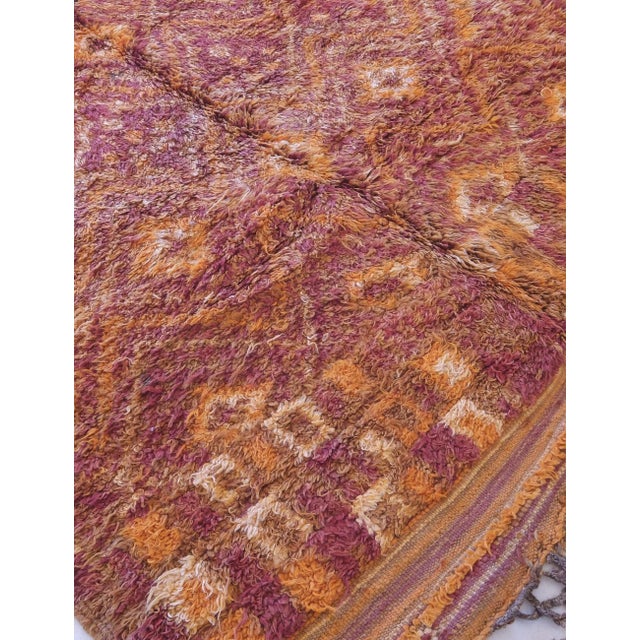 Moroccan Burnt Orange Rug - 12.4 X 5.8 Ft For Sale In Cleveland - Image 6 of 8