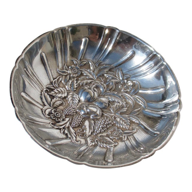 Sterling Silver Cabdy Dish by Kirk & Son Circa 1940s For Sale