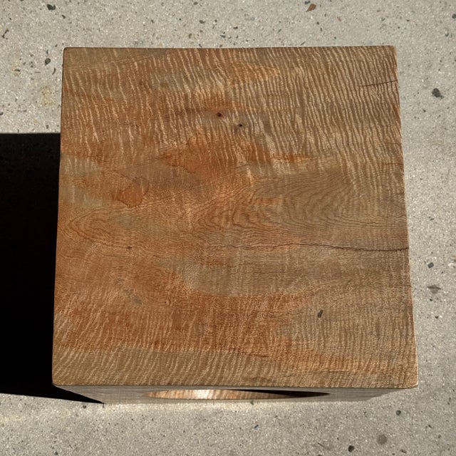 Beige Coffee Table in Natural Monoxylous Mango Wood, 1980s For Sale - Image 8 of 11