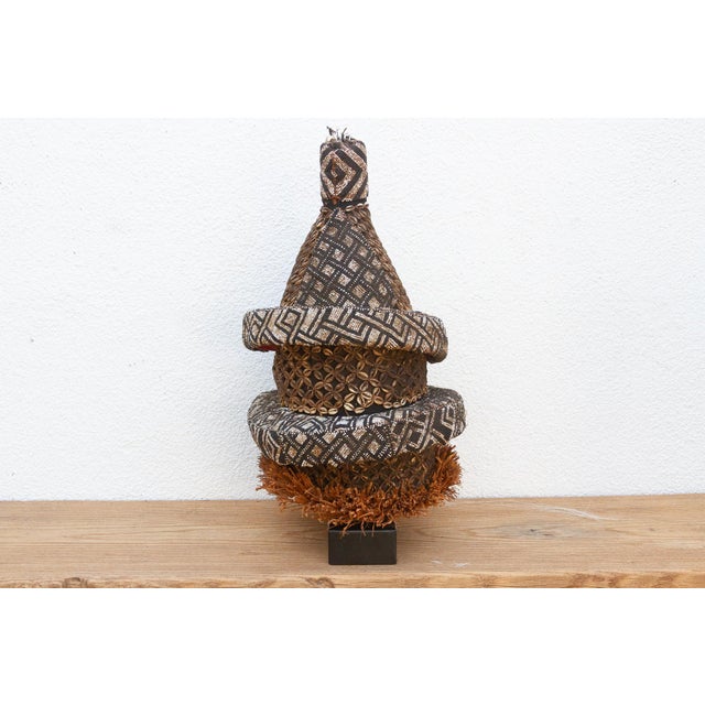 African Beaded Lele Tribe Mask For Sale - Image 4 of 12