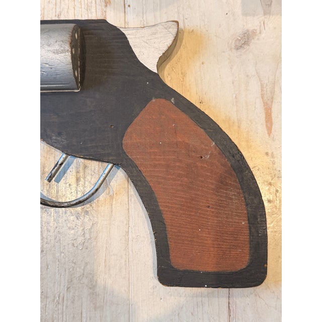1940s Folk Art Hand Carved Shop Sign For Sale - Image 5 of 8
