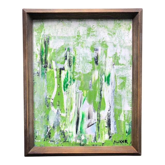Contemporary Original Framed Painting “Edge of Meadow” by Cassandra Auker For Sale