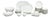 Late 20th Century Royal Copenhagen Porcelain Partial Dinnerware Service - 45 pcs For Sale