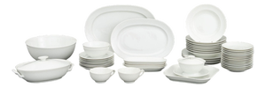 Late 20th Century Royal Copenhagen Porcelain Partial Dinnerware Service - 45 pcs