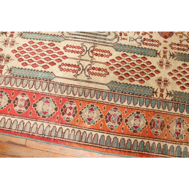 Turkish Early 20th Century Cypress Tree Western Turkish Rug - 5' x 8'4" For Sale - Image 3 of 6