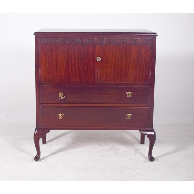 Wood Portuguese Queen Anne Style Cabinet, 1970 For Sale - Image 7 of 11