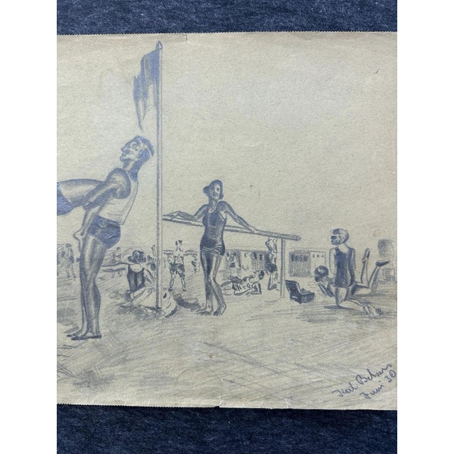 Karl-Erik Ekselius Sport Reck Leibesübungen, 1930, Pencil on Paper For Sale - Image 4 of 12