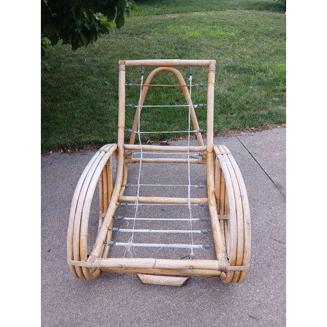 Vintage 1960's 3 rung Pretzel Chair, in real bent Bamboo. No cushions. I love it because of the unique style.