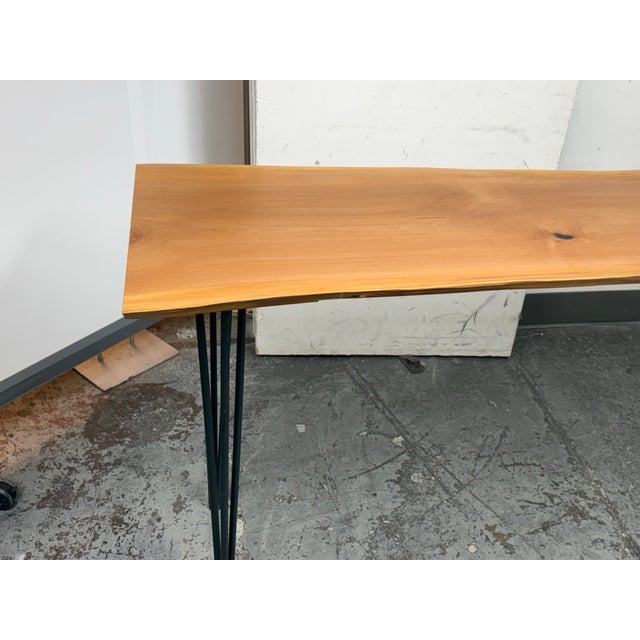 Live Edge Madrone Wood Console Table For Sale - Image 4 of 12