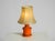 Ceramic 1960s Orange Ceramic Table Lamp with Cocoon Shade | Made in Italy For Sale - Image 7 of 18