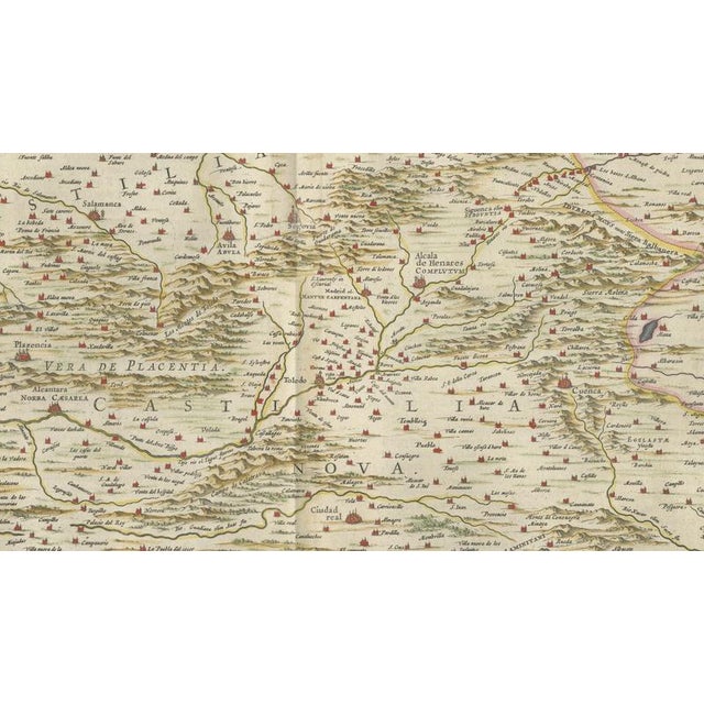 Antique Map of Spain from Blaeu, 1642 For Sale - Image 9 of 12