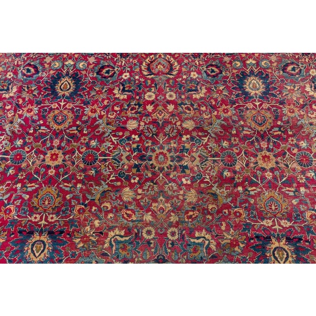 Large Antique Tabriz Rug For Sale - Image 4 of 10