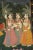 Green Large Pichhavai Painting of Krishna with Female Gopis Dancing For Sale - Image 8 of 13