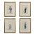 Set of Four Framed 18th Century Japanese Hand-Painted Figures For Sale